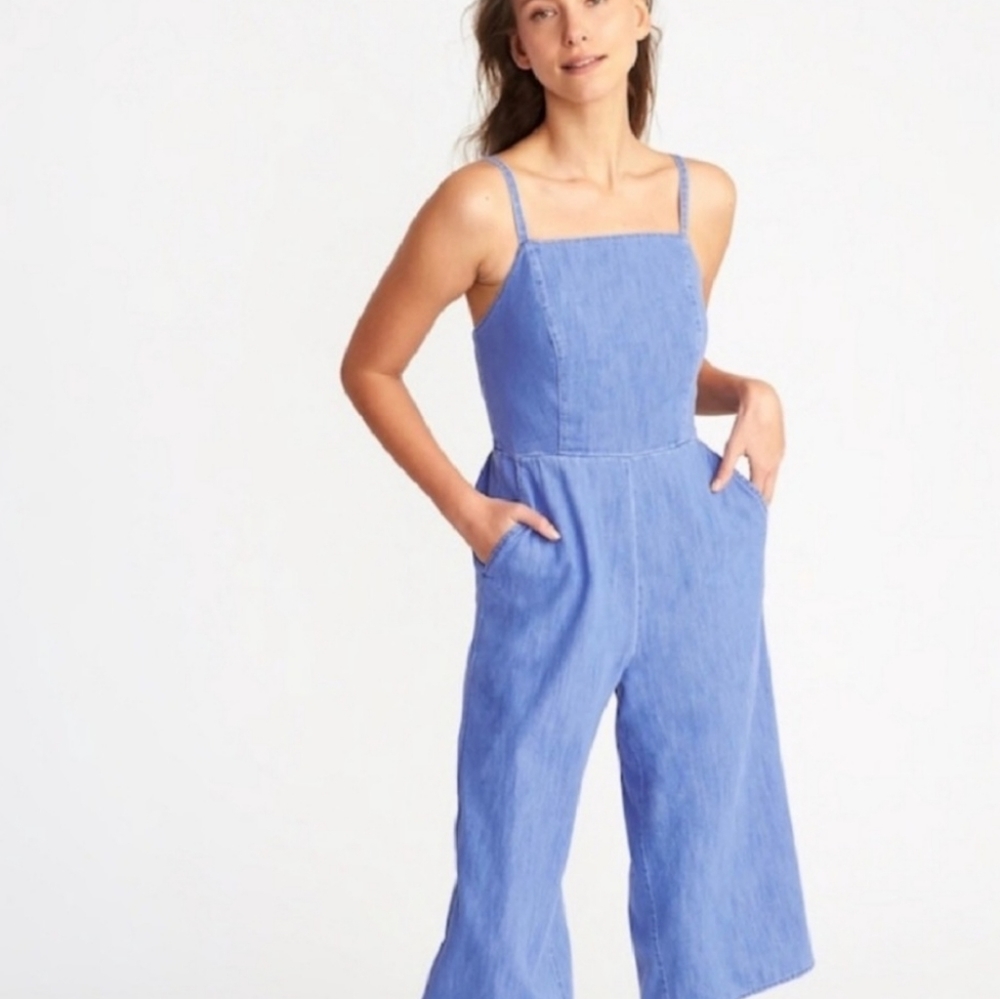 Old navy soft denim jumpsuits